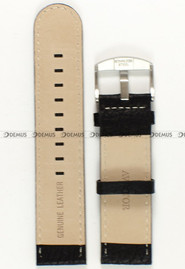 Skórzany pasek do zegarka Aviator Aviator-R-3.08.0.020, 24 mm, Czarny