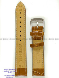 Skórzany pasek do zegarka Pacific W102.20.3.3, 20 mm, Brązowy