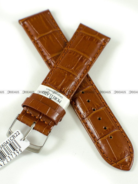 Skórzany pasek do zegarka Morellato A01X2704656041CR22, 22 mm, Brązowy