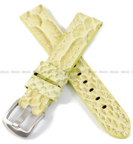 Pasek skórzany do zegarka - Demus PSD9.18.11-SR - 18 mm