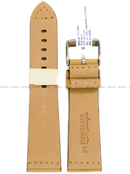 Skórzany pasek do zegarka Morellato A01X4683B90028CR24, 24 mm, Brązowy