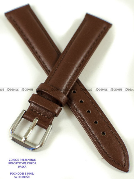 Skórzany pasek do zegarka Pacific W94.12.2.2, 12 mm, Brązowy