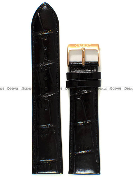 Skórzany pasek do zegarka Orient UDDYLRB, 22 mm, Czarny