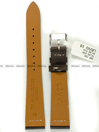 Skórzany pasek do zegarka LAVVU LSVUC18, 18 mm, Brązowy