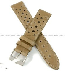 Skórzany pasek do zegarka LAVVU LSGUF20, 20 mm, Brązowy