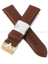 Pasek skórzany do zegarka - Rochet Aviator 5520893 - 22 mm - Brązowy
