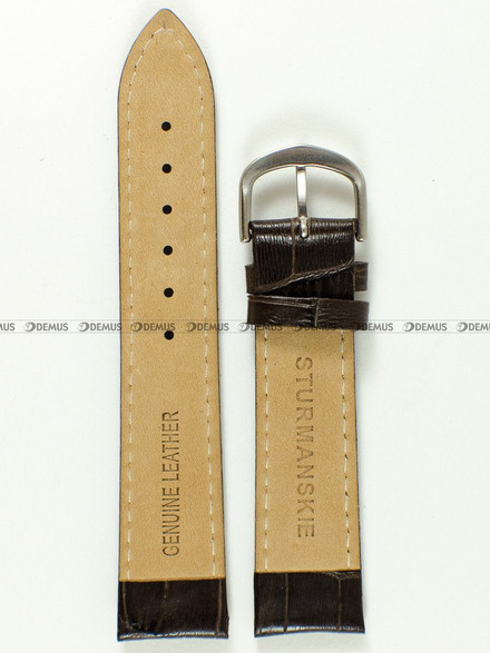 Skórzany pasek do zegarka Sturmanskie Gagarin 372, 20 mm, Brązowy