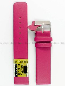 Skórzany pasek do zegarka Diloy 327.20.14, 20 mm, Purpurowy