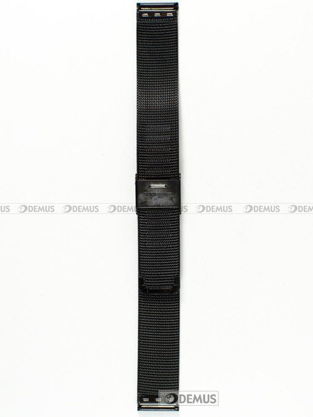 Metalowa bransoleta do zegarka Chermond BRB2-16, 16 mm, Czarna
