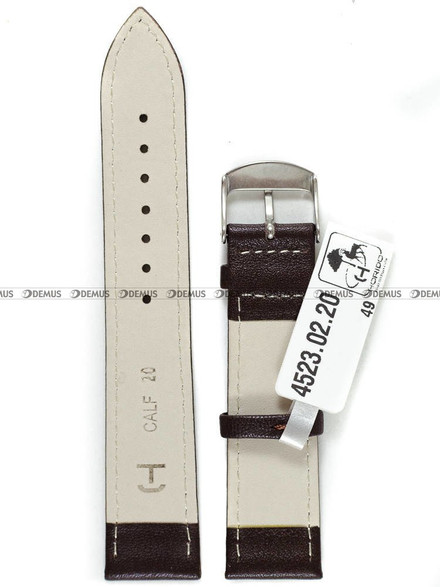 Skórzany pasek do zegarka Horido 4523.02.20S, 20 mm, Brązowy