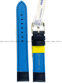 Skórzany pasek do zegarka Morellato A01X5272C91162CR18, 18 mm, Niebieski