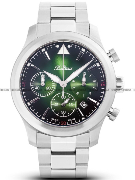 Zegarek Męski Balticus Flying Seal BALFSQCHGRE - Limitowana Edycja 50 sztuk - dodatkowy pasek w zestawie