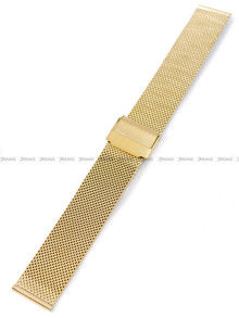 Bransoleta mesh do zegarka - Pacific MS-06-30-18MM - 18 mm - złota