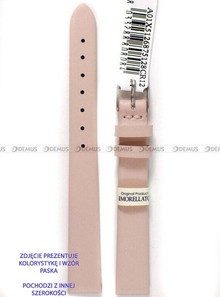 Skórzany pasek do zegarka Morellato A01X5126875128CR10, 10 mm, Różowy
