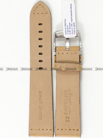 Skórzany pasek do zegarka Morellato A01X4683B90028CR22, 22 mm, Brązowy
