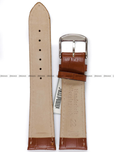 Pasek skórzany do zegarka - Fluco Classic Kroko Chrono 369M-03-22 - 22 mm