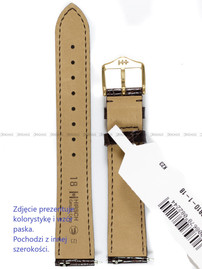 Pasek skórzany z krokodyla do zegarka - Hirsch Genuine Croco 01808110-1-13 - 13 mm