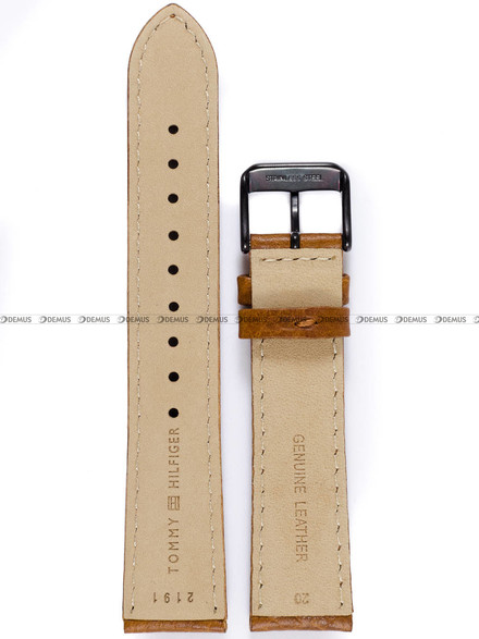Skórzany pasek do zegarka Tommy Hilfiger Tommy-Hilfiger-1791470, 20 mm, Brązowy