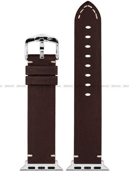 Pasek skórzany z adapterem do Apple Watch - Hirsch Ranger 05402010AD-2-20 - 20 mm - Zestaw