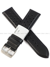 Pasek skórzany do zegarka - Rochet San Marino 5130801 - 22 mm - Czarny