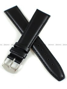 Skórzany pasek do zegarka Horido 0077.01.19S, 19 mm, Czarny