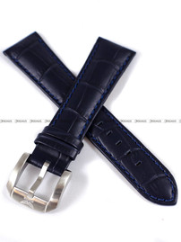 Skórzany pasek do zegarka Aviator Aviator-Airacobra-P45-V.2.25-niebieski-, 22 mm, Niebieski