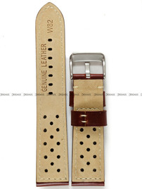 Skórzany pasek do zegarka Pacific W82.22.2.7, 22 mm, Brązowy