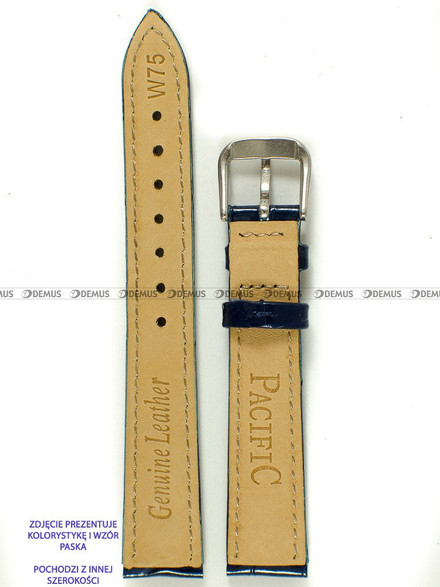 Skórzany pasek do zegarka Pacific W75.12.5.5, 12 mm, Niebieski