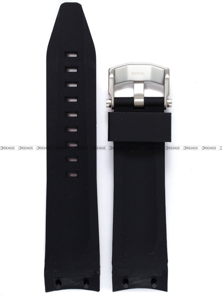 Pasek silikonowy do zegarka Vostok Europe Lunokhod - VE-25-BLA - 25mm