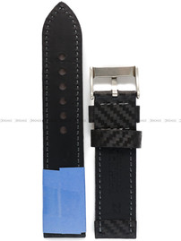 Pasek skórzany do zegarka - Fluco Hydra Carbon 343PANM-01-22 - 22 mm - Wodoodporny
