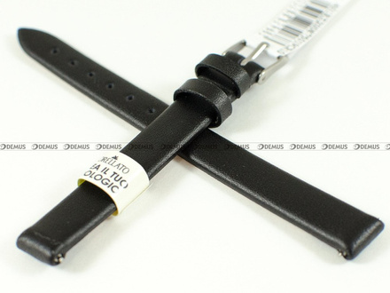 Skórzany pasek do zegarka Morellato A01X5200875019CR10, 10 mm, Czarny