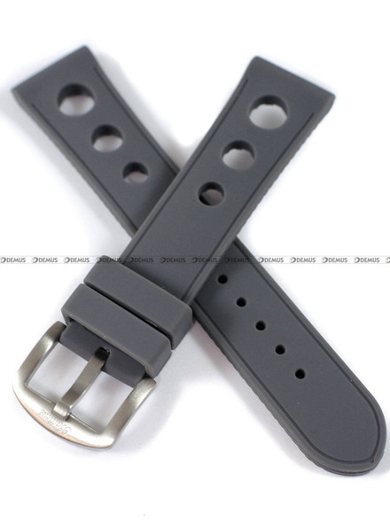 Pasek silikonowy do zegarka Balticus Grey Seal Foka Szara - 22 mm