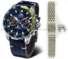 Vostok Europe N1 Rocket 6S21-225A708B2 Zegarek Męski - Zestaw