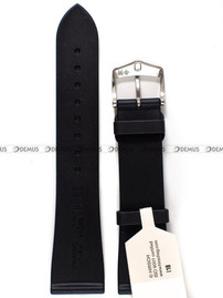 Kauczukowy pasek do zegarka Hirsch 40448850-2-22, 22 mm, Czarny