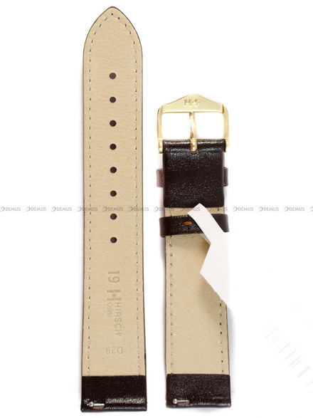 Pasek skórzany do zegarka - Hirsch Osiris 03475010-1-19 - 19 mm