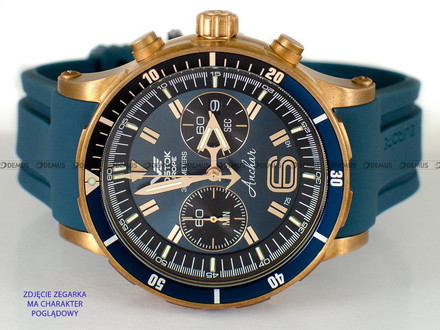 Pasek silikonowy do zegarka Vostok Europe Anchar 6S21-510O586 - 24 mm