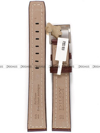 Skórzany pasek do zegarka Diloy P353.18.9, 18 mm, Brązowy