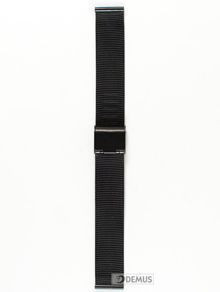 Metalowa bransoleta do zegarka Chermond BRB2-16, 16 mm, Czarna