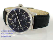 Pasek skórzany do zegarka Balticus Volans - 20 mm - Czarny