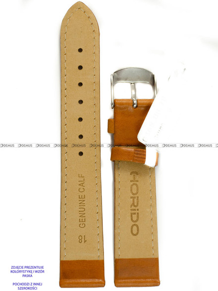 Pasek skórzany do zegarka - Horido 0168.08.20S - 20 mm