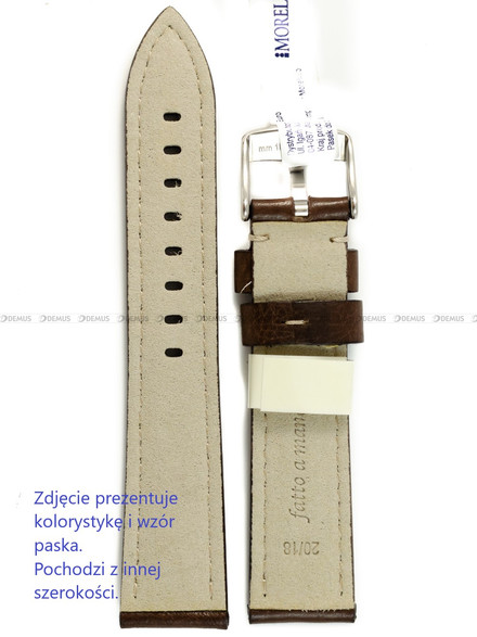 Pasek skórzany do zegarka - Morellato Carra A01X6023E22032CR22 - 22 mm