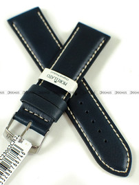 Skórzany pasek do zegarka Morellato A01X4937C23062CR22, 22 mm, Niebieski