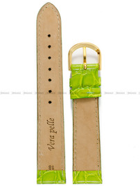 Pasek skórzany do zegarka - Demus PSD5.18.11-G - 18 mm