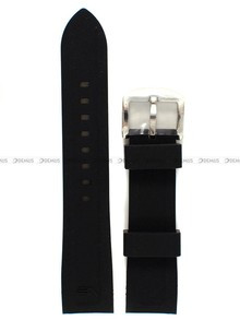 Silikonowy pasek do zegarka Vostok VE-N-1-Rocket-22-Silicon-Black-S, 22 mm, Czarny