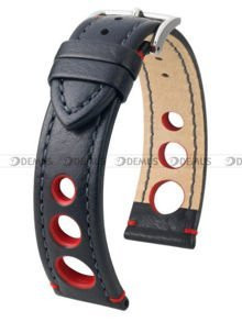 Skórzany pasek do zegarka Hirsch 05102052-2-20, 20 mm, Czarny