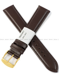 Pasek skórzany do zegarka - Rochet Neptune 7230603 - 18 mm - Brązowy