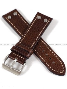 Skórzany pasek do zegarka Condor 683R.02.24.W, 24 mm, Brązowy