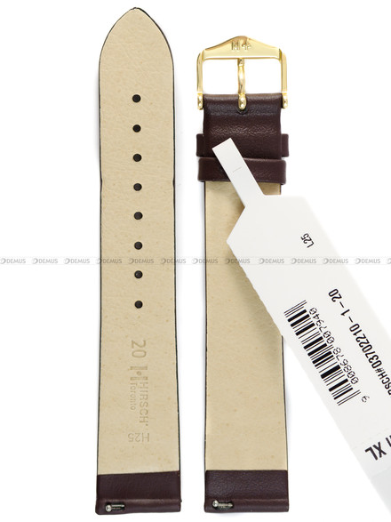 Pasek skórzany do zegarka - Hirsch Toronto 03702210-1-18 XL - 18 mm