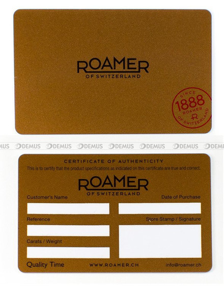 Zegarek Roamer 657833 41 29 60 Damski, Kwarcowy, Wskazówkowy