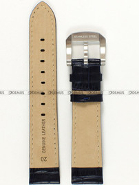 Skórzany pasek do zegarka Aviator Aviator-V-1.22.0.149.4, 20 mm, Niebieski